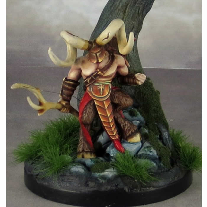RPR89033 Horned Hunter Miniature 25mm Heroic Scale Pathfinder Bones Reaper Miniatures Main Image