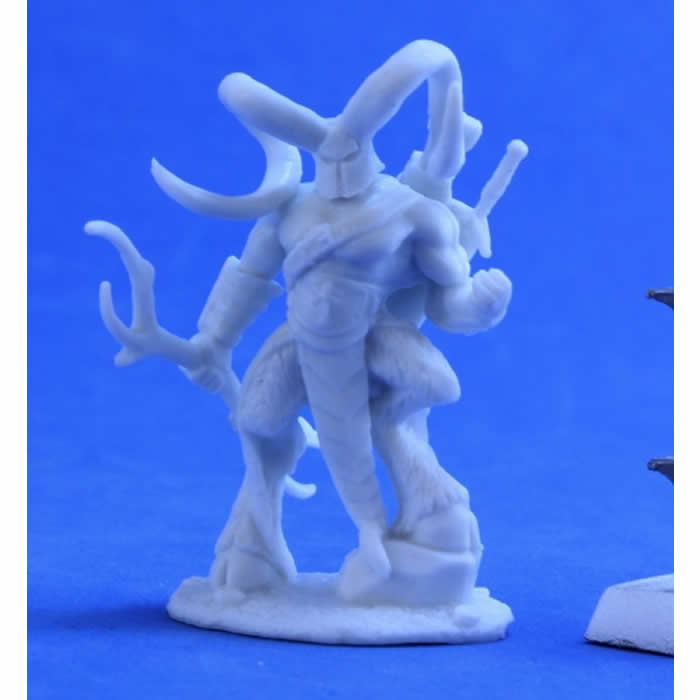 RPR89033 Horned Hunter Miniature 25mm Heroic Scale Pathfinder Bones Reaper Miniatures 3rd Image