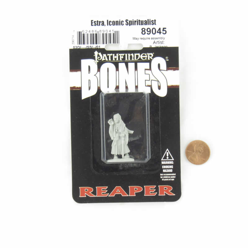 RPR89045 Estra Iconic Spiritualist Miniature 25mm Heroic Scale Figure Pathfinder Bones 2nd Image