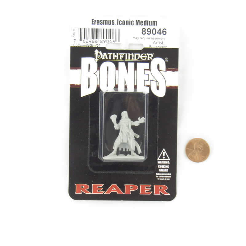 RPR89046 Erasmus Iconic Medium Miniature 25mm Heroic Scale Figure Pathfinder Bones 2nd Image