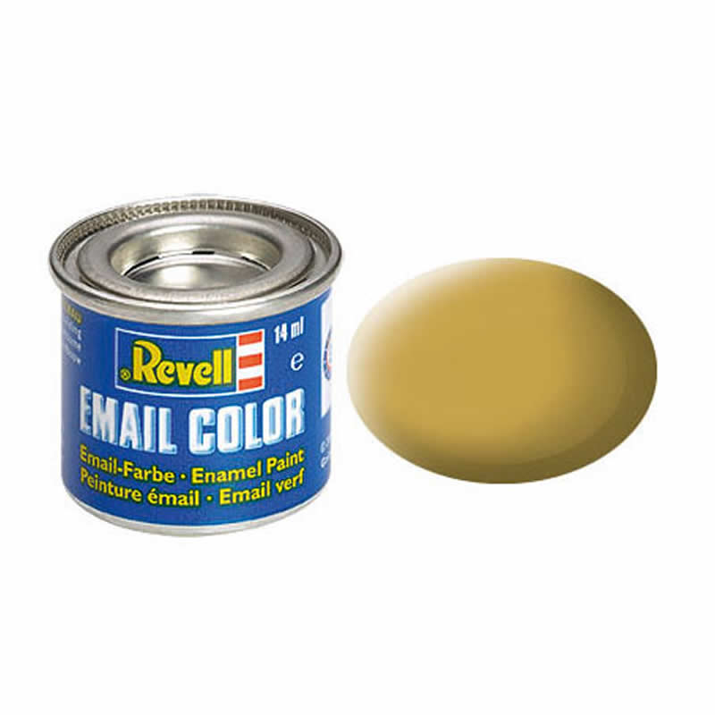 RVP32116 Sandy Yellow Matt Enamel Paint 14ml (.47oz) Tinlet Revell Main Image