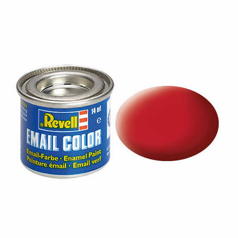 RVP32136 Carmine Red Matt Enamel Paint 14ml (.47oz) Tinlet Revell Main Image