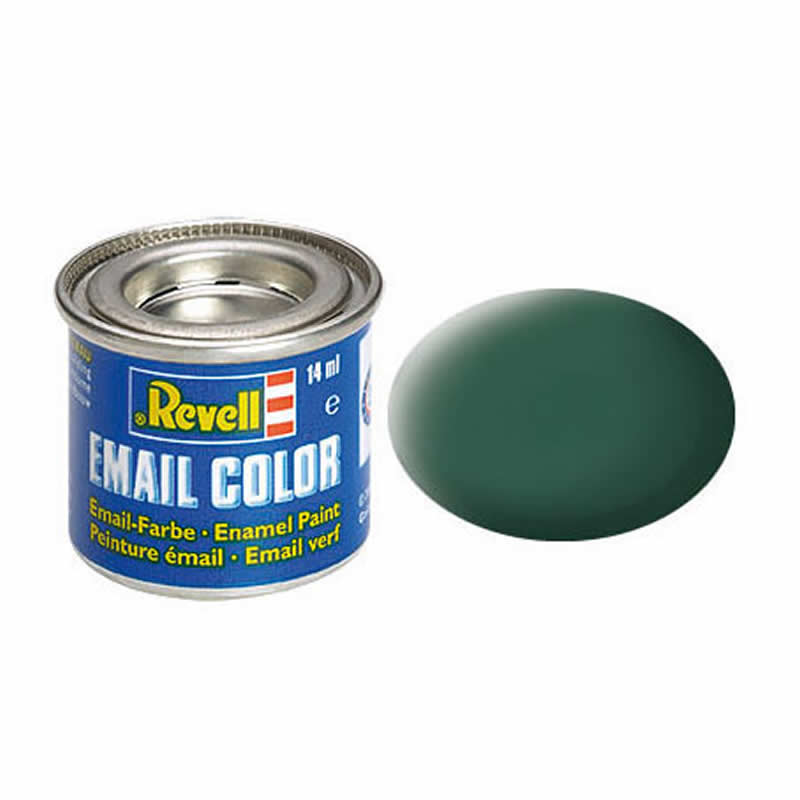 RVP32139 Dark Green Matt Enamel 14ml (.47oz) Tinlet Revell Main Image