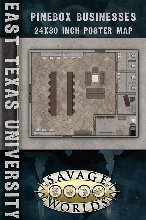 S2P10314 Savage Worlds Business/Library East Texas University RPG Map S2P Main Image