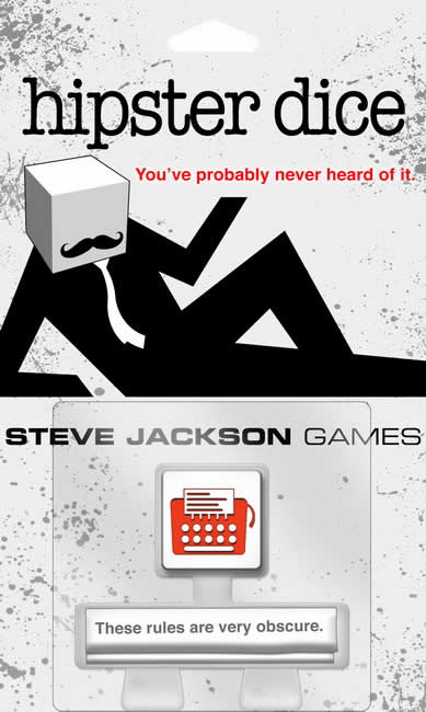 SJG131336 Hipster Dice Game Steve Jackson Games Main Image