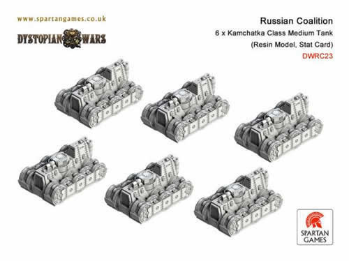 SPGDWRC23 Kamchatka Class Medium Tank (6) Dystopian Wars Main Image