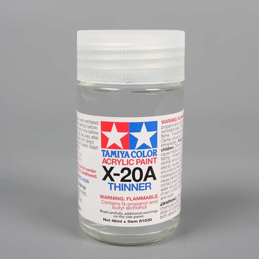 TAM81030 X20 Acrylic Thinner 46ml (1.55oz) Tamiya Main Image