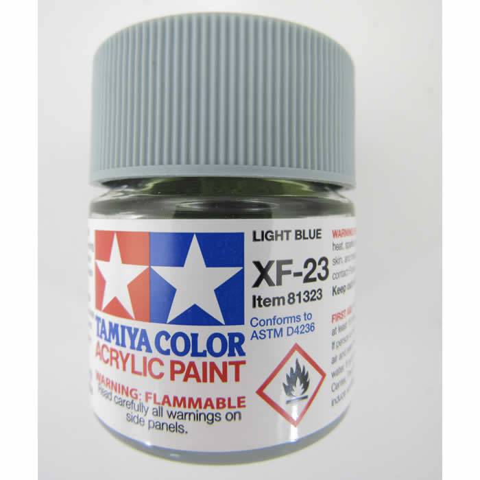 TAM81323 XF-23 Flat Light Blue Acrylic Paint 23ml Bottle Hobby Paint Tamiya Main Image