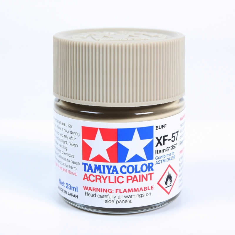 TAM81357 XF57 Buff Acrylic Paint 23ml BottleTamiya Main Image