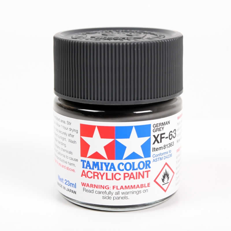 TAM81363 XF63 German Grey Acrylic 23ml (3/4oz) Bottle Hobby Paint Tamiya Main Image