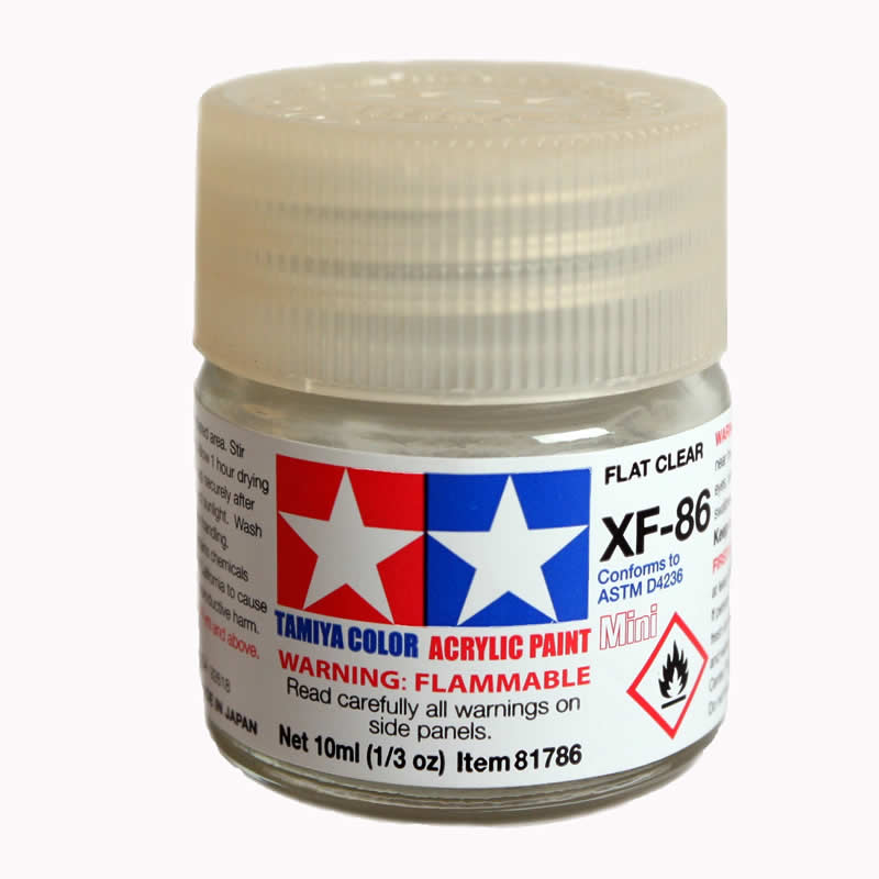 TAM81786 XF-86 Flat Clear Mini 10ml Bottle Tamiya Main Image
