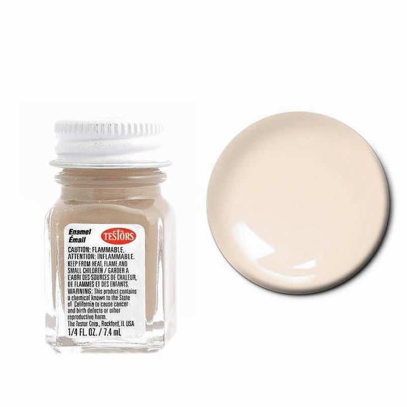 TES1118 Sand Beige Gloss Enamel Paint .25oz Bottle Testors Main Image