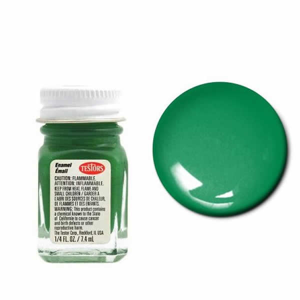 TES1124PT Green Gloss Enamel Paint .25oz Bottle Testors Paints Main Image