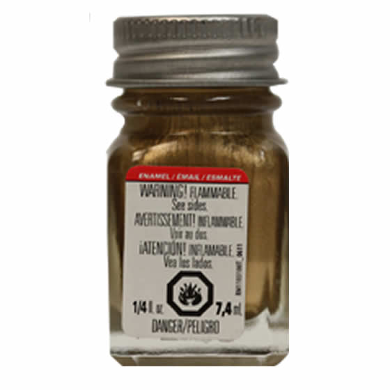 TES1144PT Gold Metallic Enamel Paint .25oz Bottle Testors Paints Main Image