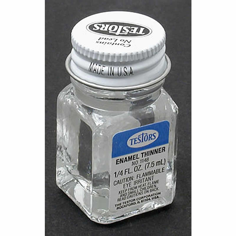 TES1148C2PT Enamel Paint Thinner .25oz Bottle Testors Wondertrail