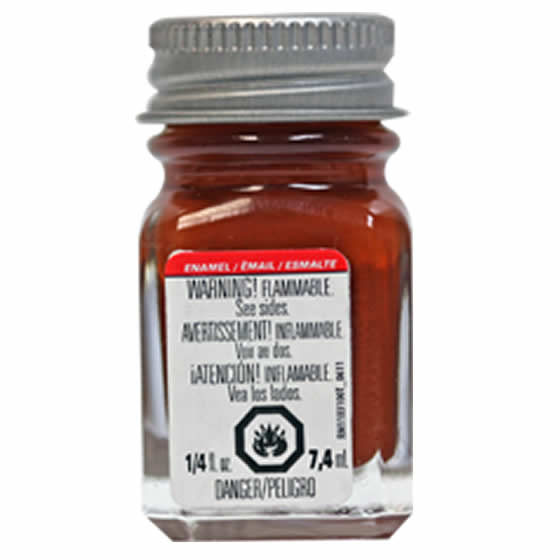 TES1185PT Rust Flat Enamel Paint .25oz Bottle Testors Paints Main Image