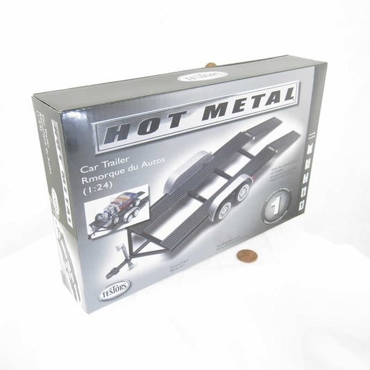 TES234KIT Tandem Trailer Prepainted Metal Model Kit 24th Scale Testors Main Image