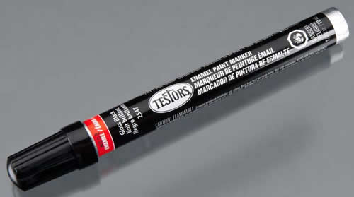 Testors - 2547C Enamel Paint Marker Gloss Black