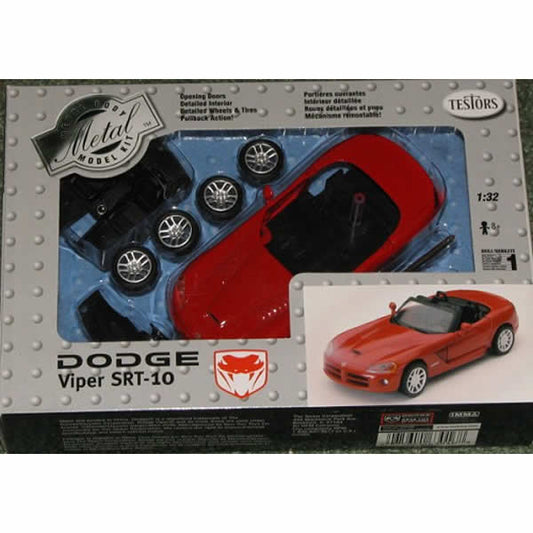 TES630008KIT Dodge Viper Metal Pullback 1/32 Scale Model Kit Testors Main Image