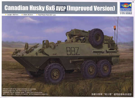 TRP01506 Canadian Husky 6X6 AVGP 1/35 Scale Plastic Model Kit Main Image