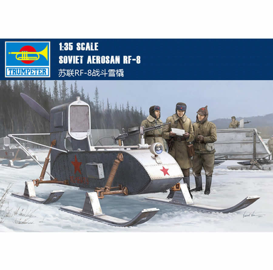 TRP02322 Aerosan Rf-8/GAZ 98 1/35 Scale Plastic Model Kit Trumpeter Main Image