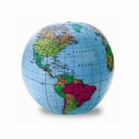 TSM854 Inflatable Globe by Toysmith Main Image
