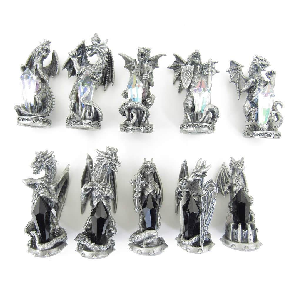 TU4400 Dragons of Light versus Dragons of Darkness Myth and Magic Chess Set Main Image