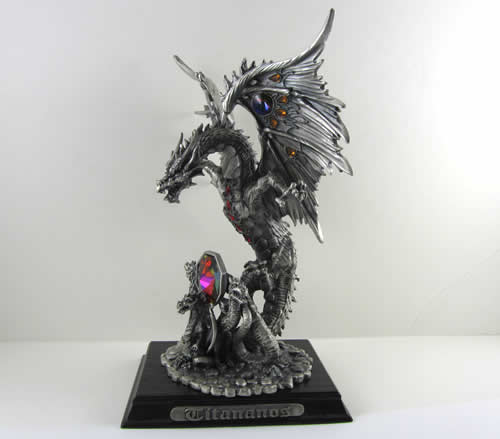 TUIND10 Titananos Pewter Dragon Myth and Magic Collectible Figurine 2nd Image