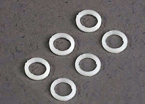 TX3685 White plastic washers - 5x8x1.0mm (6) Main Image
