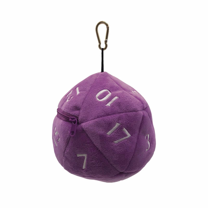 UPR15679 Purple D20 Plush Dice Bag Ultra Pro Main Image