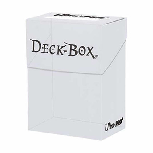 UPR81454 Clear White Deck Box Holds Up To 80 Cards Ultra Pro Main Image
