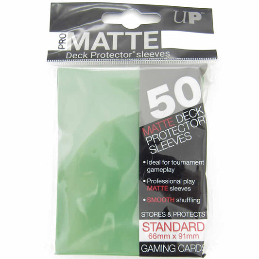 UPR82652 Pro-Matte Green Card Sleeves 50 Count Ultra Pro Main Image