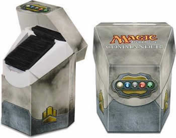 UPR82909 Commander White Deckbox by Ultra Pro Wondertrail UPR82909 Commander White Deckbox by Ultra Pro Wondertrail