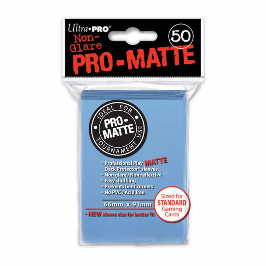 UPR84188 Light Blue Pro-Matte Standard Card Sleeves Ultra Pro Main Image