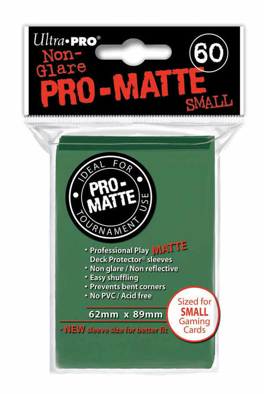 UPR84265 Green Pro-Matte Small Card Sleeves 60 Count Ultra Pro Main Image