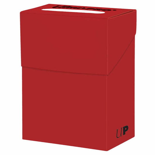UPR85298 Red Deck Box Holds 80 Standard Cards Ultra Pro Main Image