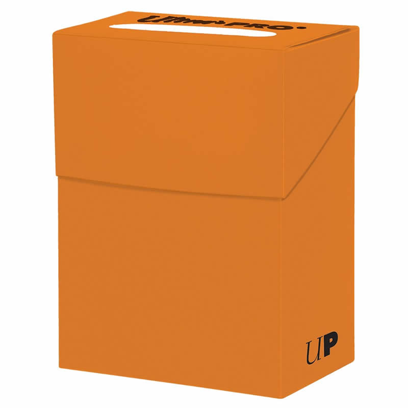 UPR85300 Orange Deck Box Holds 80 Standard Cards Ultra Pro Main Image