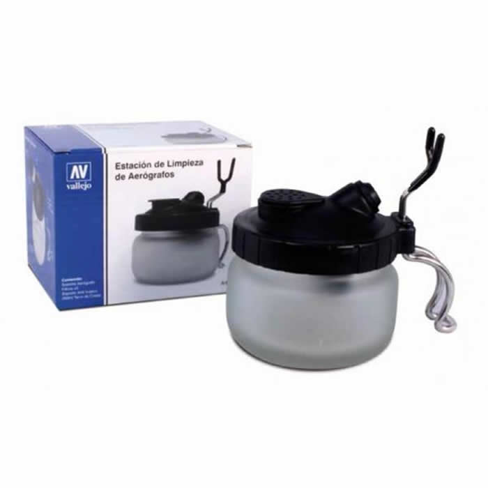 VAL26005 Airbrush Cleaning Pot With 2 Filters Vallejo 2nd Image