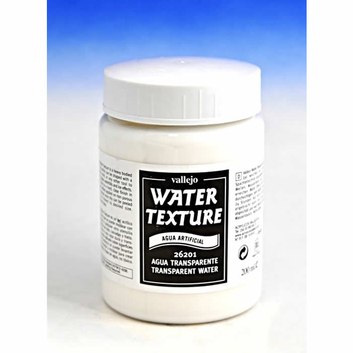 VAL26201 Water Effects Transparent Water 200ml (6.75 Fl. Oz) Jar Vallejo Main Image