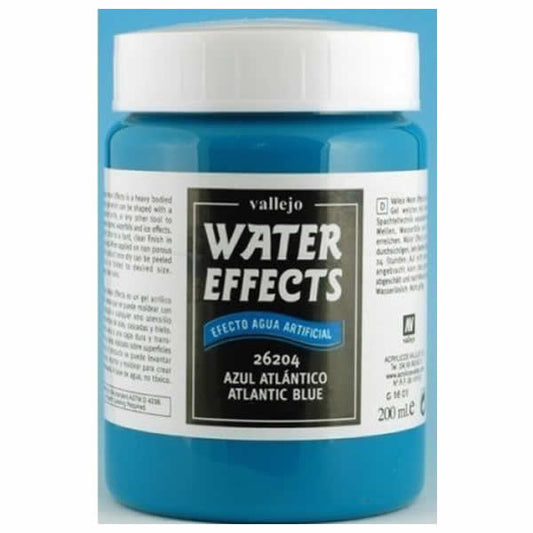 VAL26204 Water Effects Atlantic Blue Acrylic Gel 200ml (6.75 Fl. Oz) Jar Main Image
