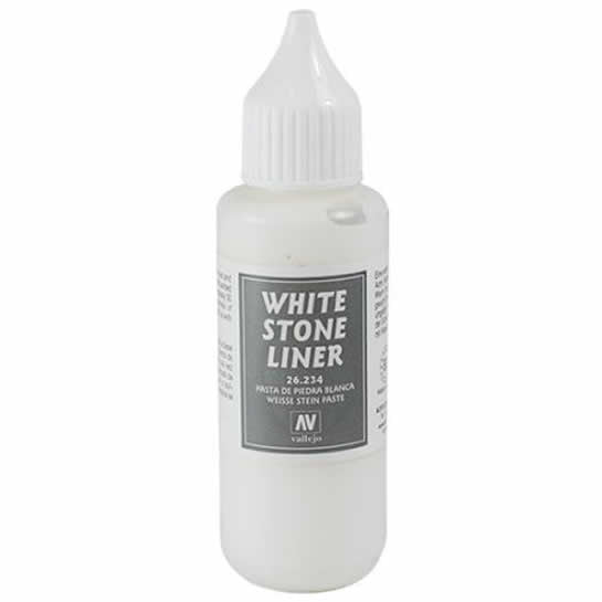 VAL26234 White Stone Liner 35ml (1.18 Fl. Oz) Jar Vallejo Paints Main Image