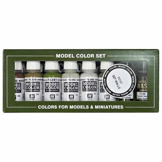 VAL70137 Building Colors Acrylic Paint Set Vallejo Main Image