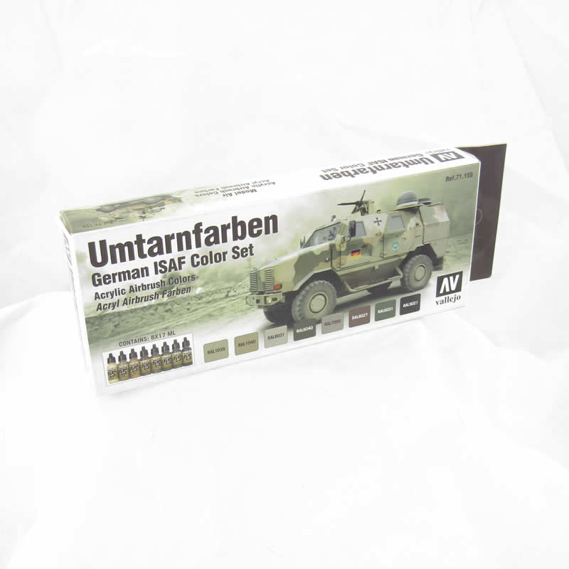 VAL71159 Umtarnfarben German ISAF Colors Acrylic Color Paint Set Vallejo Main Image