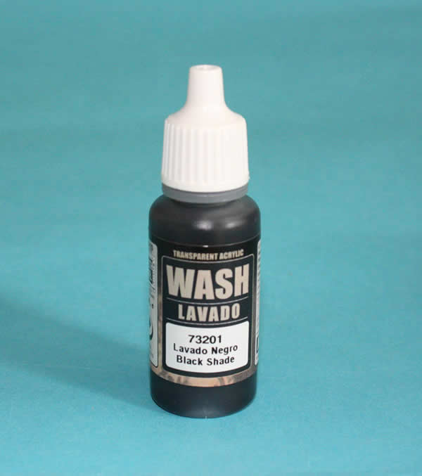 VAL73201 Black Wash Acrylic Paint 17ml Bottle Game Color Vallejo –  Wondertrail