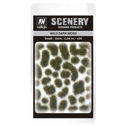 VALSC402 Wild Dark Moss Tuft Small 2mm / 0.08 in. Vallejo Paints Main Image
