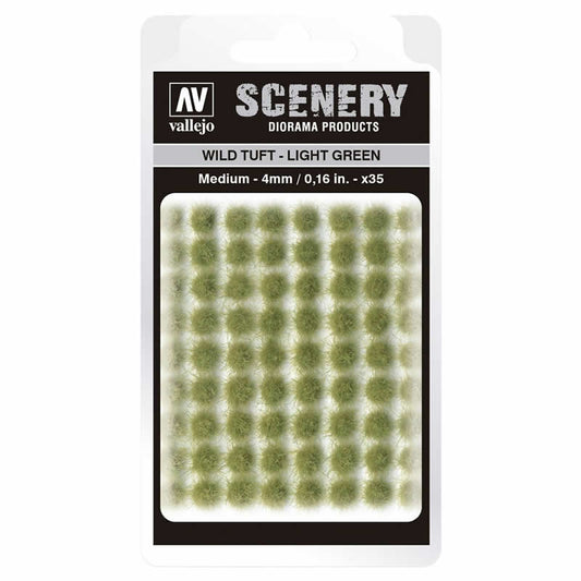 VALSC407 Wild Light Green Tuft Medium 4mm / 0.16 in. Vallejo Paints Main Image