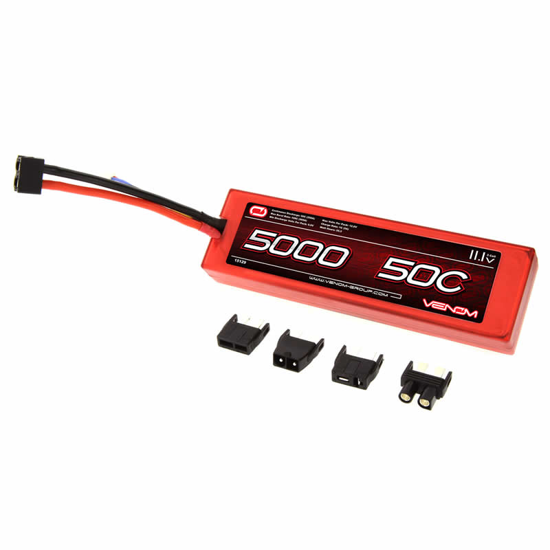 VEN-15129BAT 50C 3S 5000mAh 11.1V LiPo Battery With Universal Plug System Venom Main Image