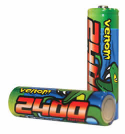 VEN-1521 Venom 2400mah NiMH AA Rechargable Batteries (4pcs) Main Image