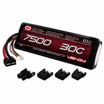 VEN-1552BAT 30C 3S 7500Mah 11.1 Volt Lipo by Venom Main Image