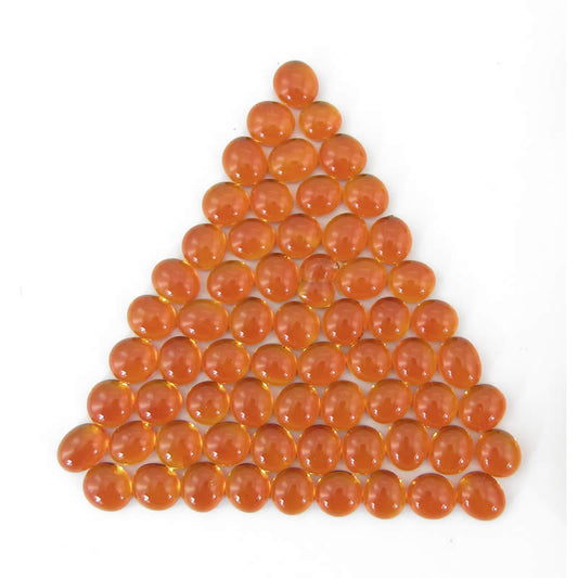WCX01123 Crystal Orange Gaming Stones 12 - 14mm (40 or More) Chessex Main Image